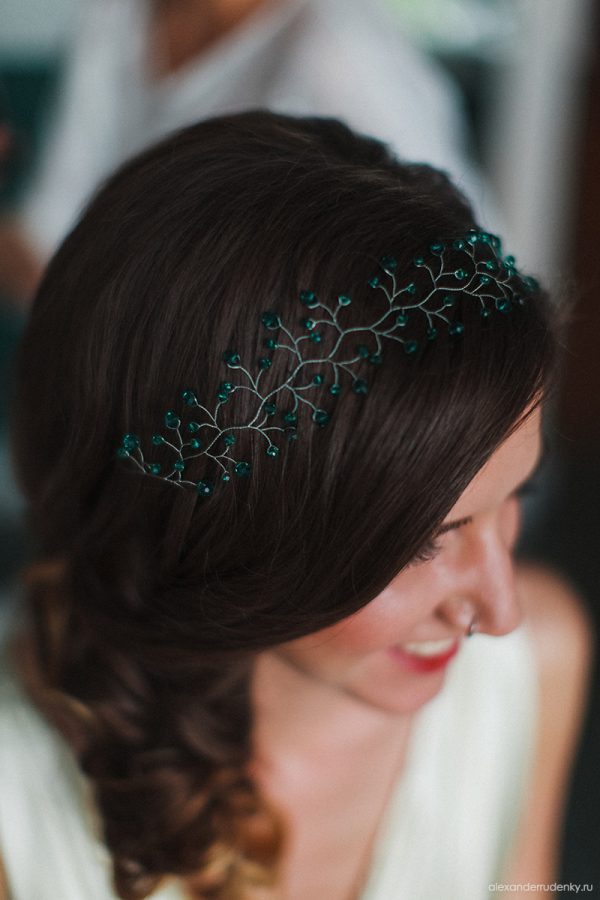 Arsiart crystal crown bridal headband (13)