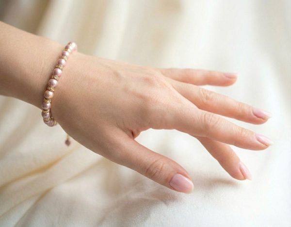 Pearls bracelet SWAROVSKI Bridal jewelry by Arsiart