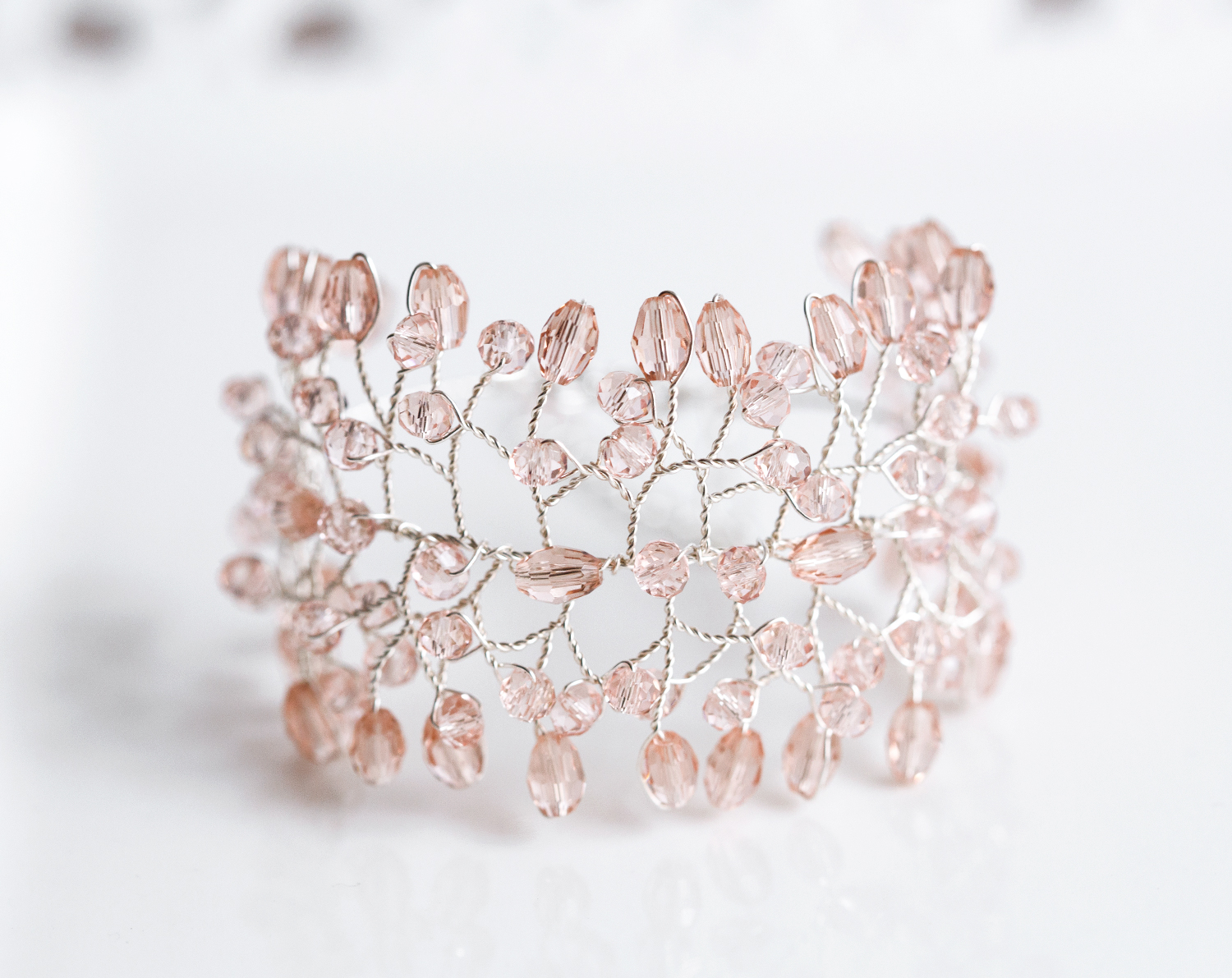 Rose gold crystal bridal bracelet 618 IMG 5948 как смарт объект 1